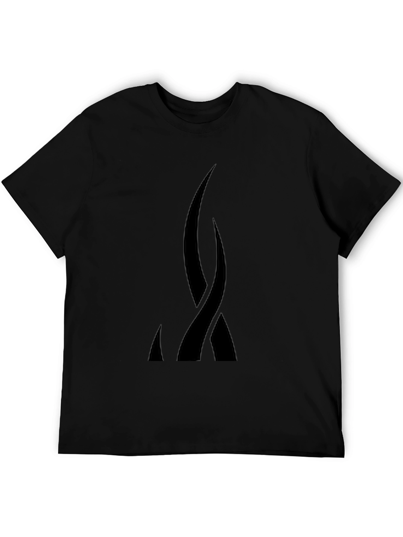 Abstract Black Graphic Tee - Modern Style