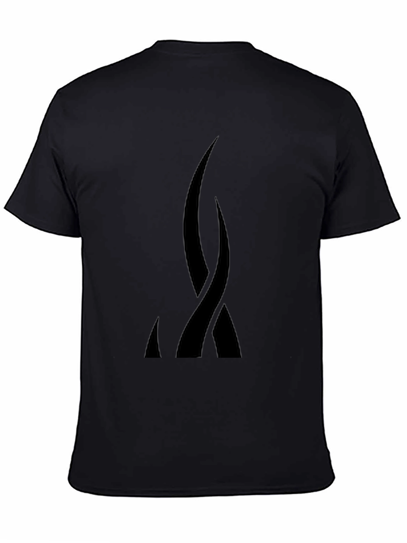 Abstract Black Graphic Tee - Modern Style