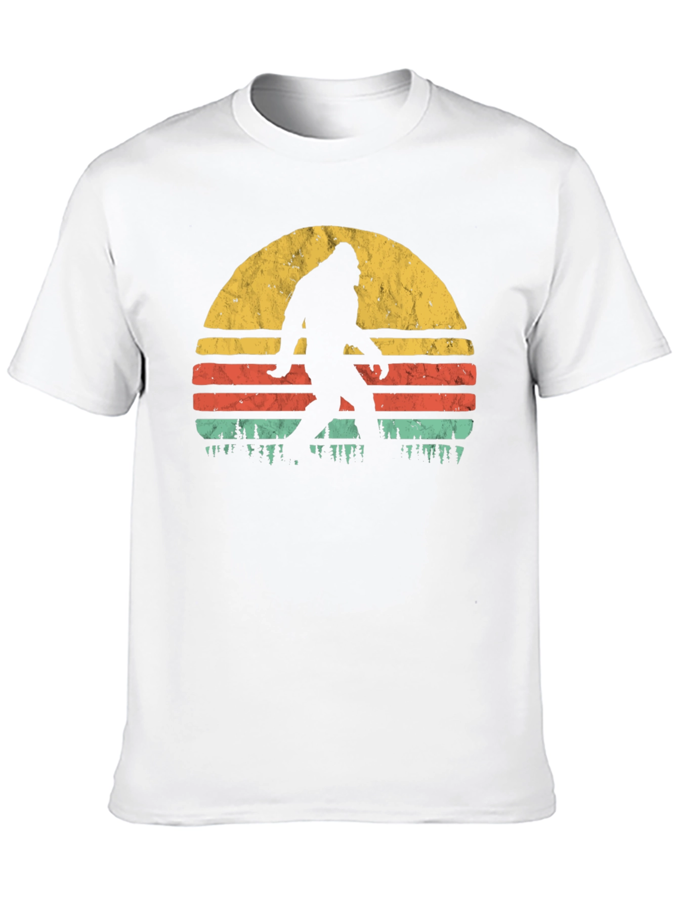 Bigfoot Sunset Graphic T-Shirt - Cryptozoology Apparel