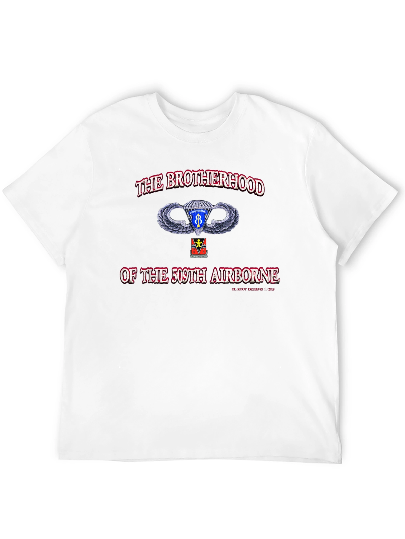 509th Airborne Brotherhood Black T-Shirt