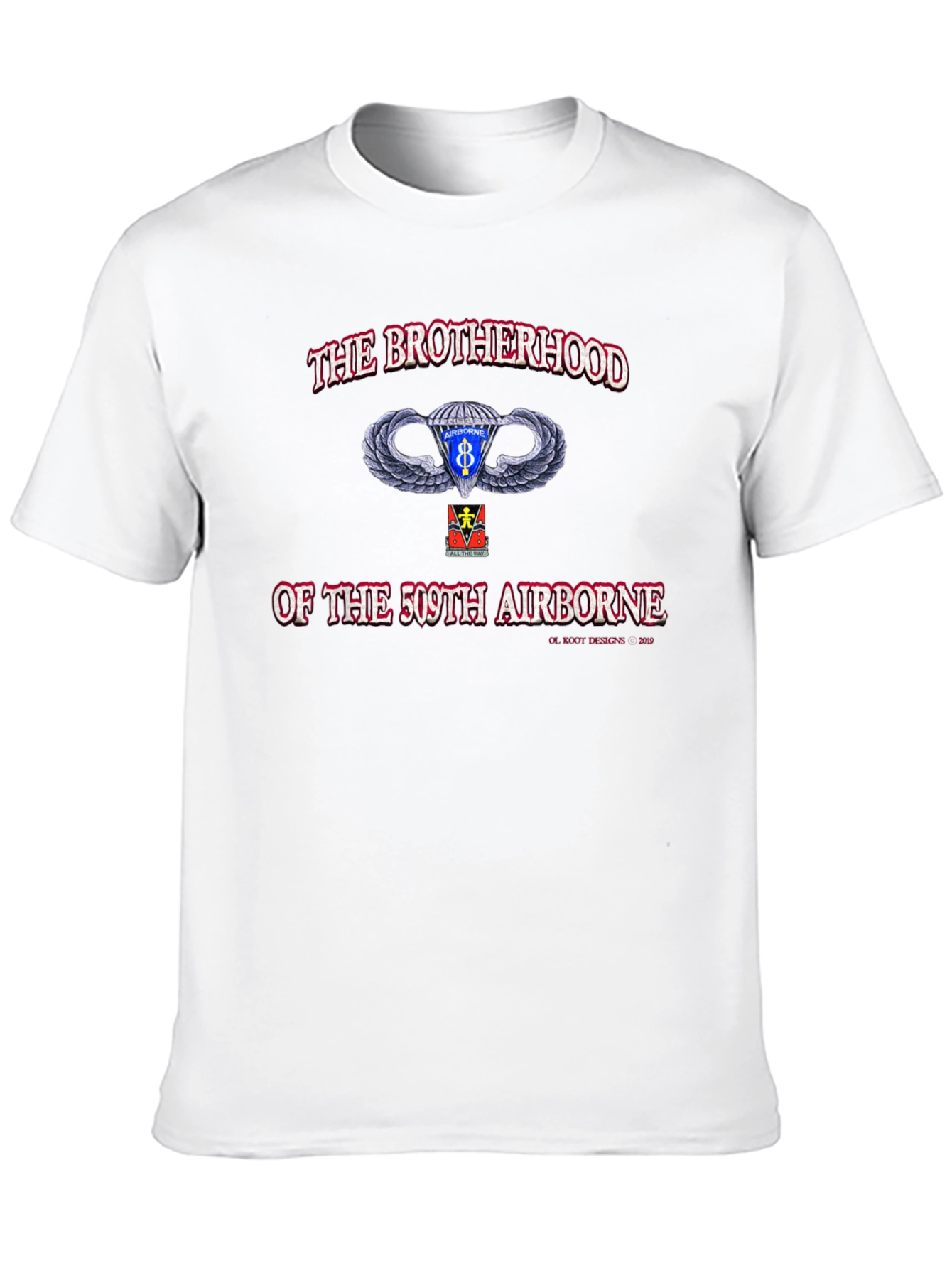509th Airborne Brotherhood Black T-Shirt
