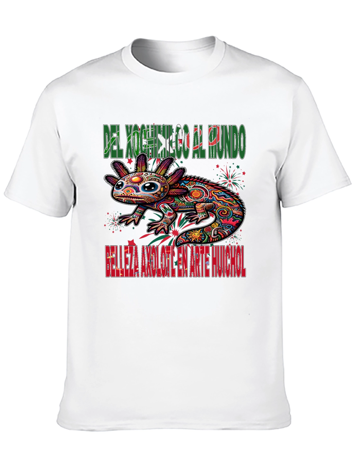 Axolotl Art T-Shirt - Xochimilco Pride