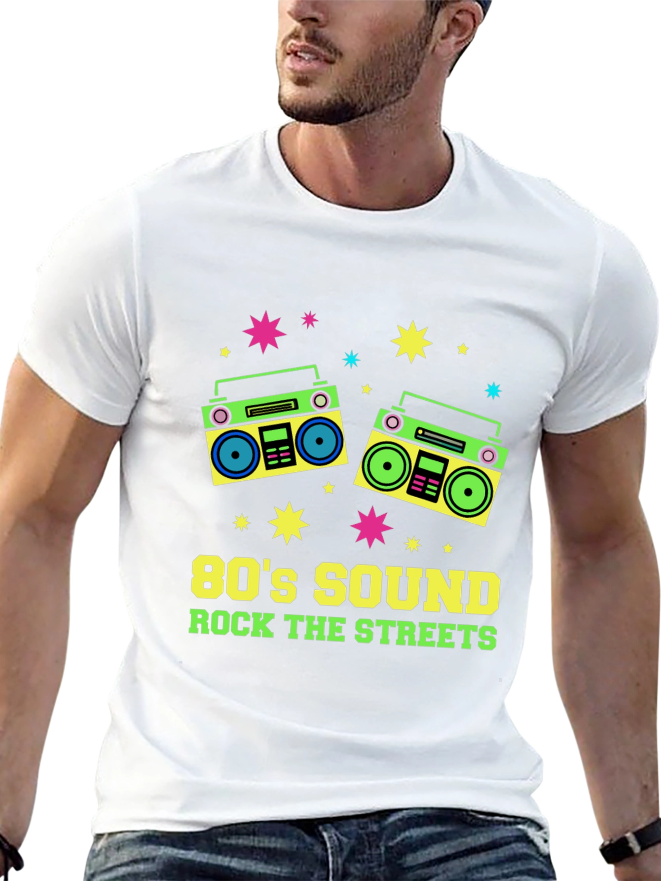 80s Sound Retro Boombox Graphic Tee
