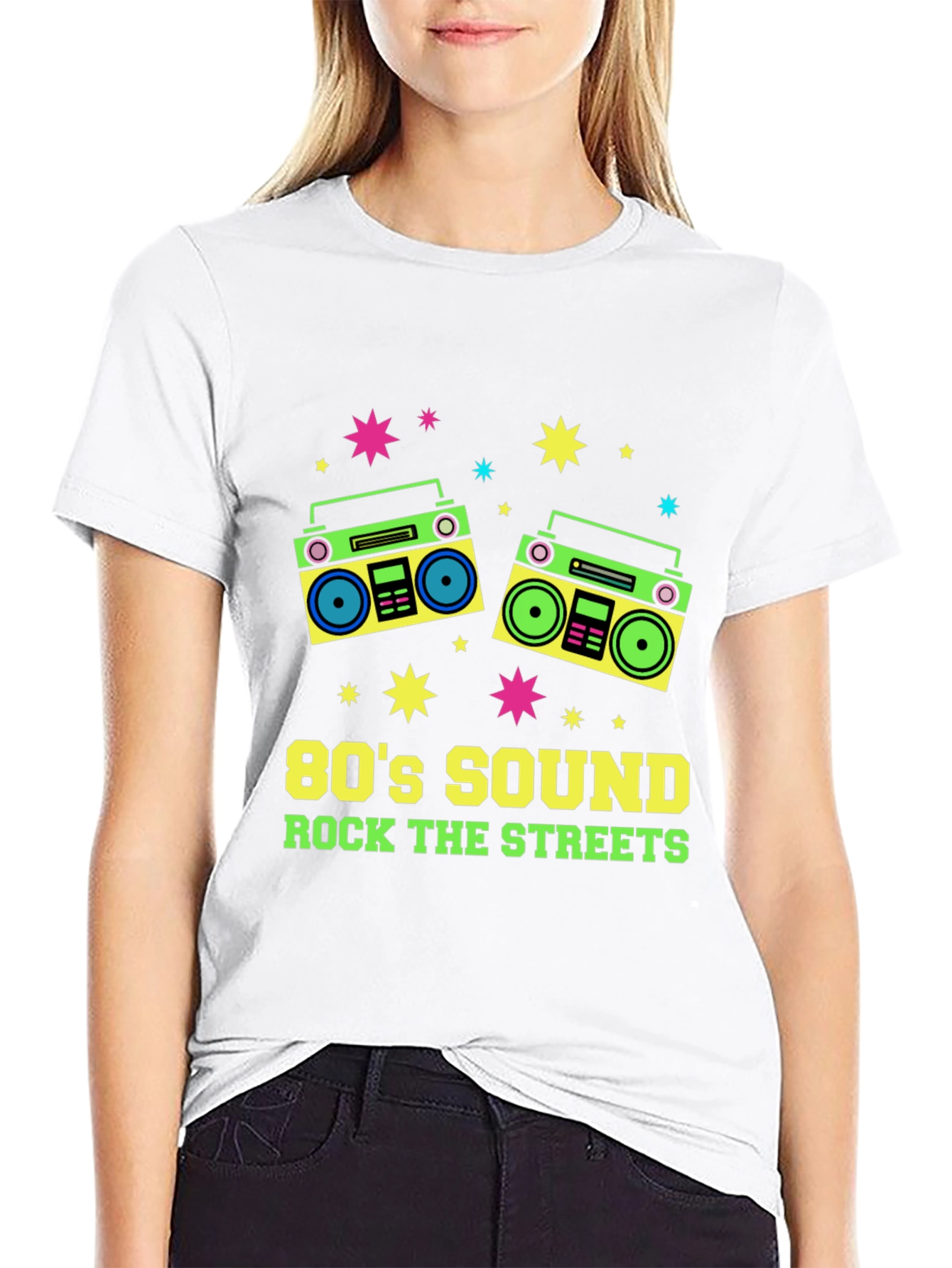 80s Sound Retro Boombox Graphic Tee