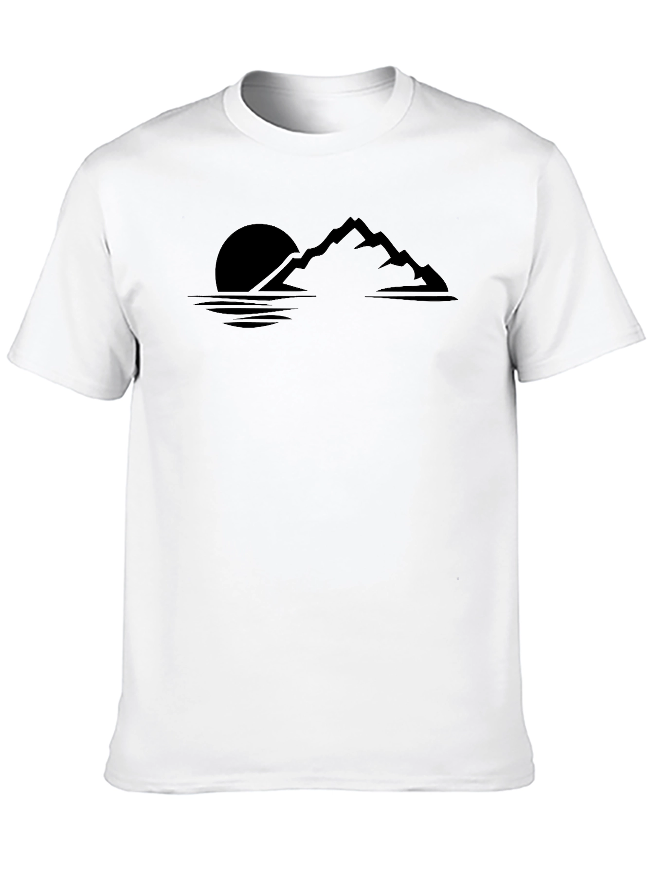 Black Mountainscape Graphic Tee