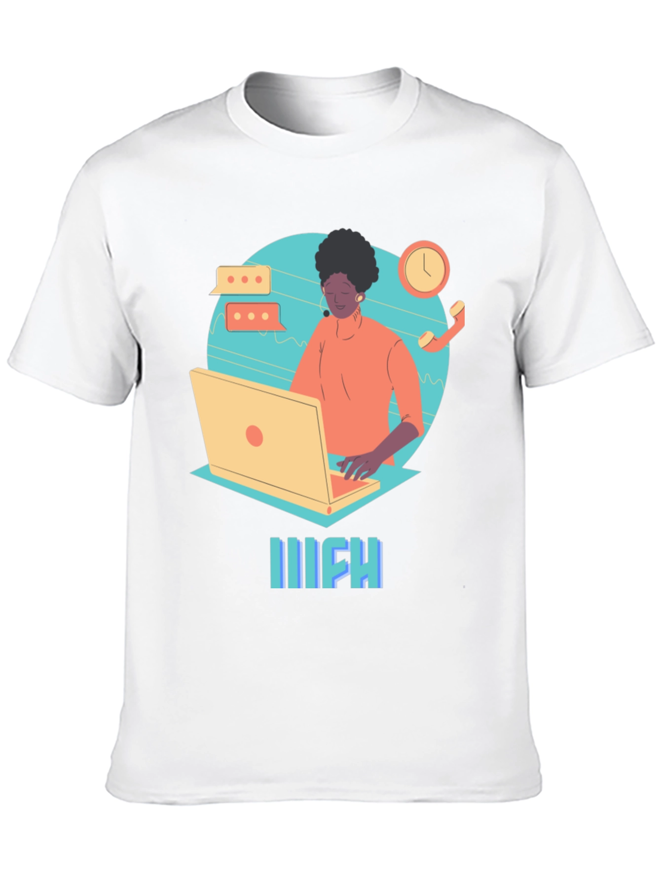 Work From Home Graphic Tee - Black