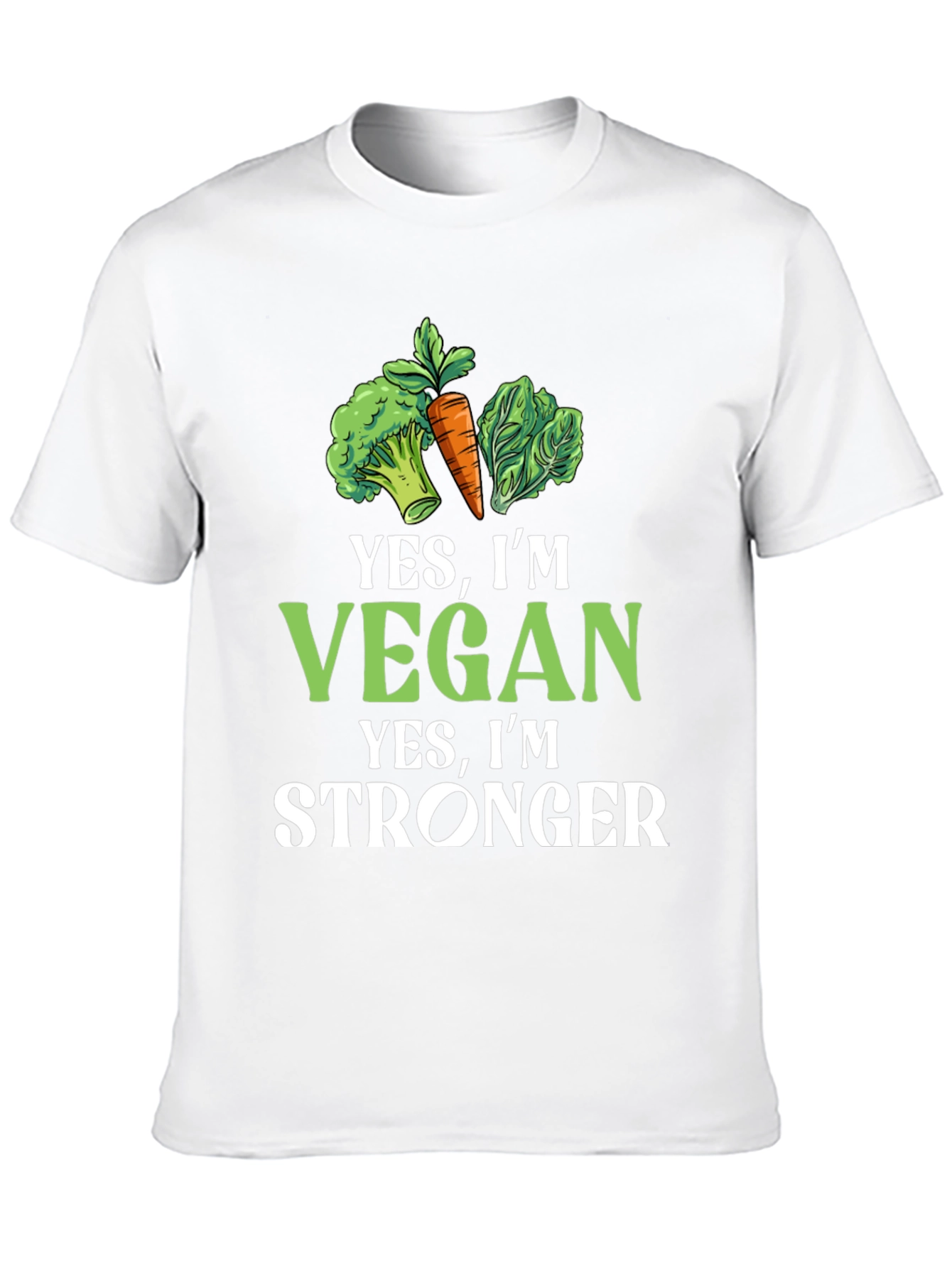 Vegan Stronger Graphic Tee - Plant-Based Power!