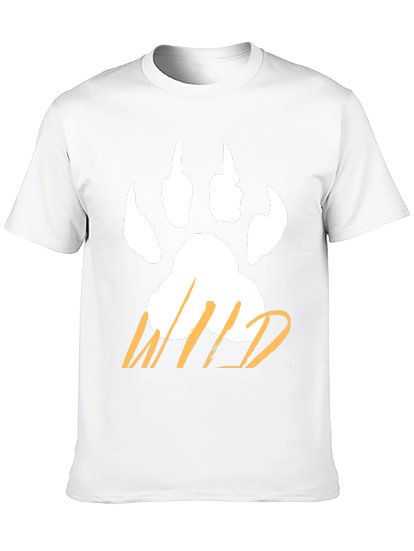 Wild Paw Print T-Shirt - Casual Graphic Tee