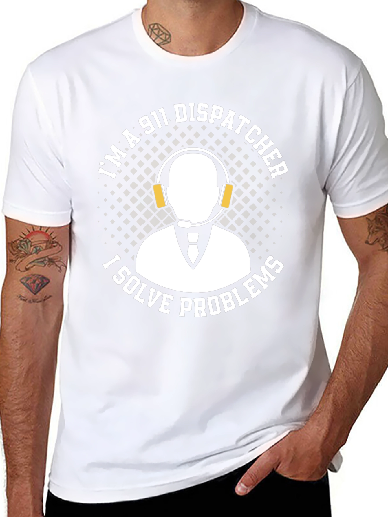 911 Dispatcher Problem Solver Graphic Tee