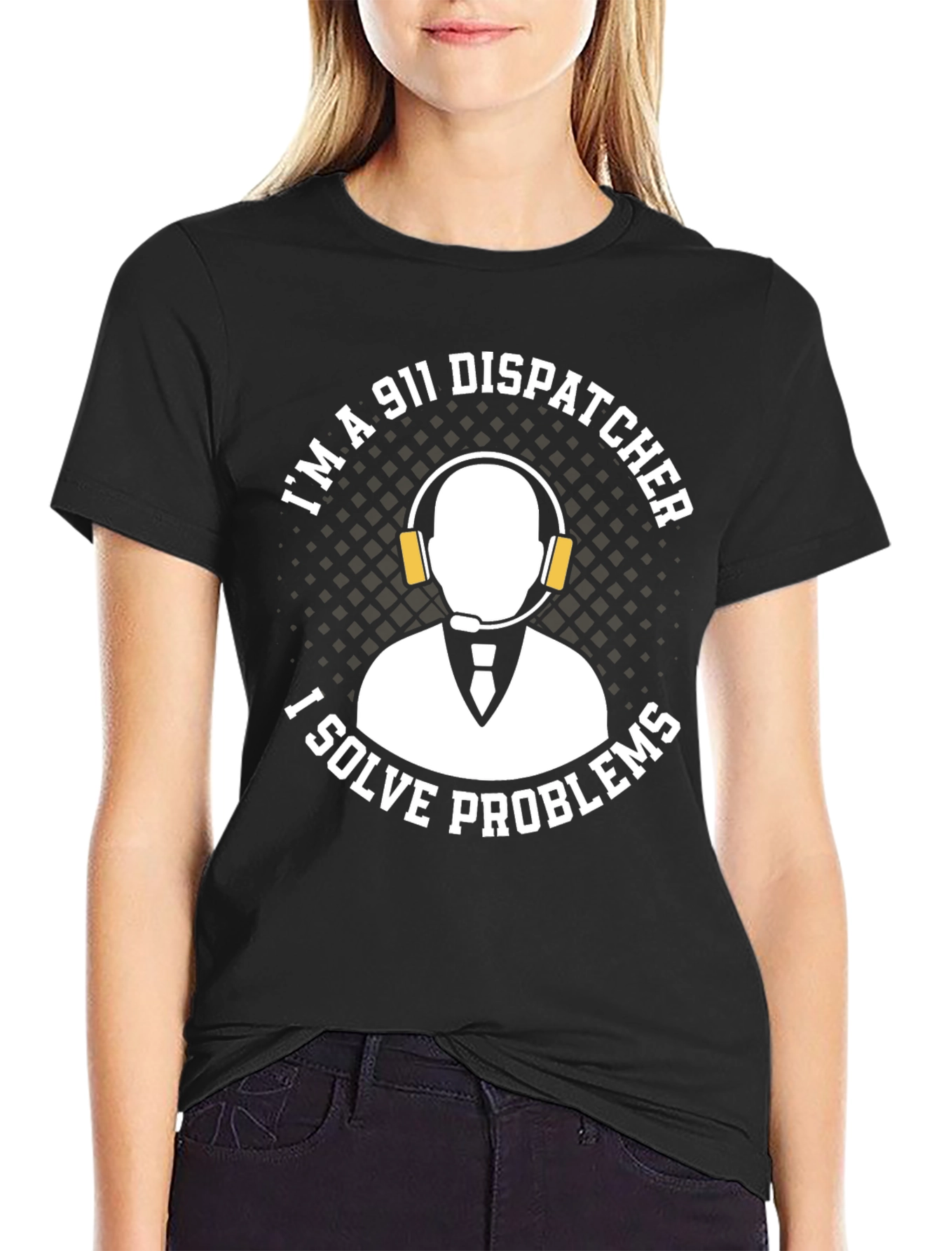 911 Dispatcher Problem Solver Graphic Tee