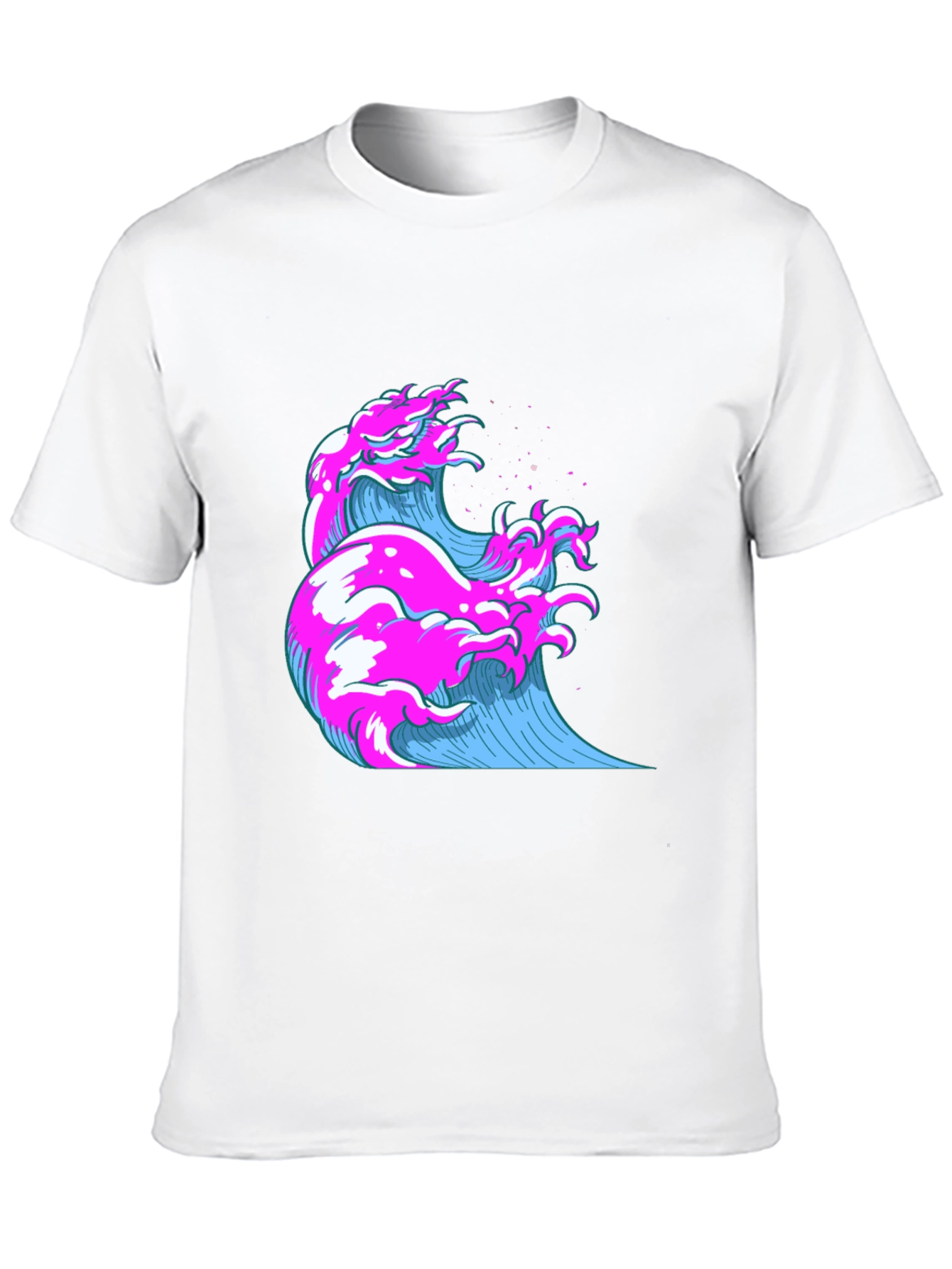 Vaporwave Wave Graphic Tee - Cool Retro Style