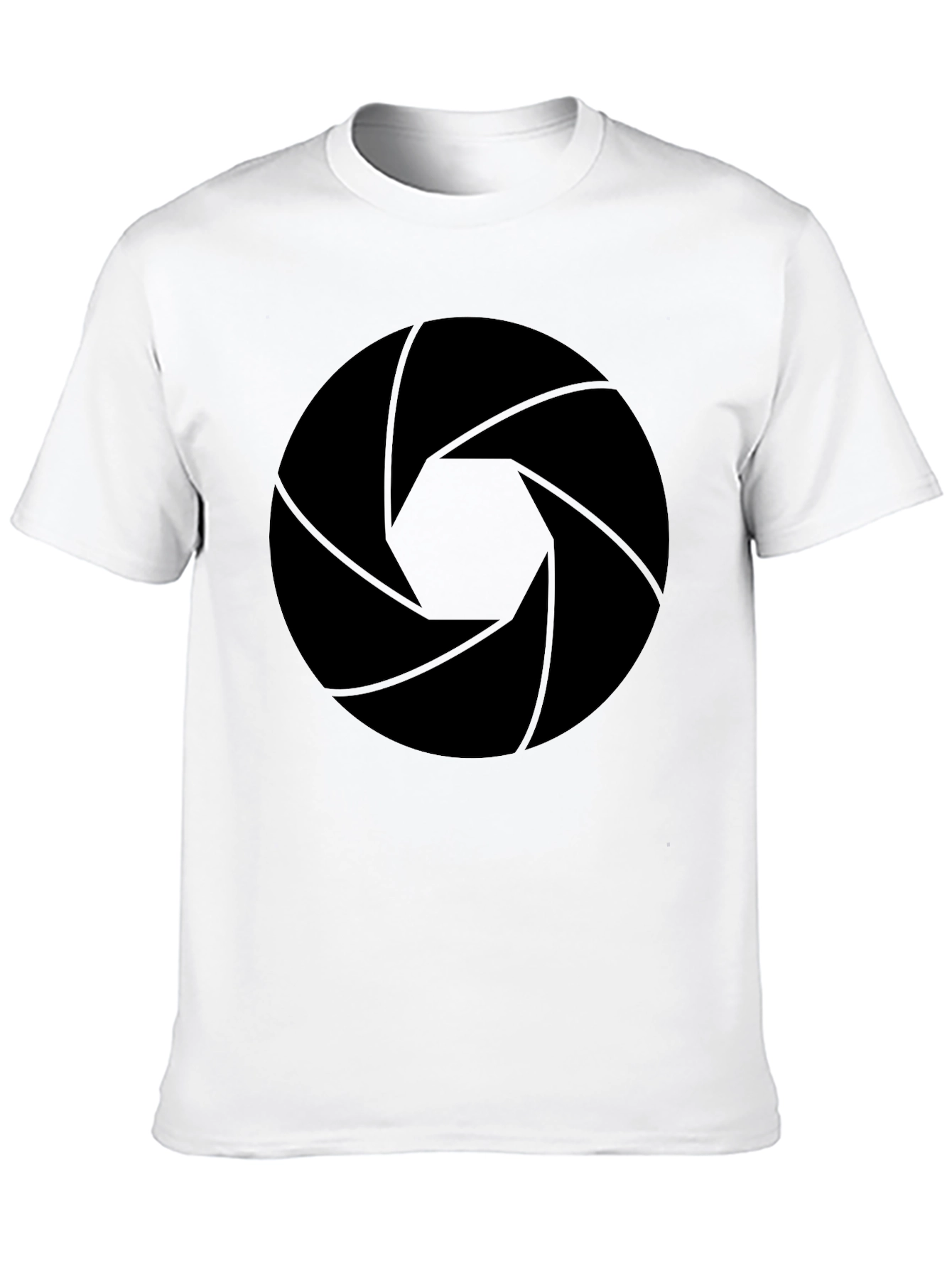 Aperture Lens Graphic Tee - Black Cotton Blend