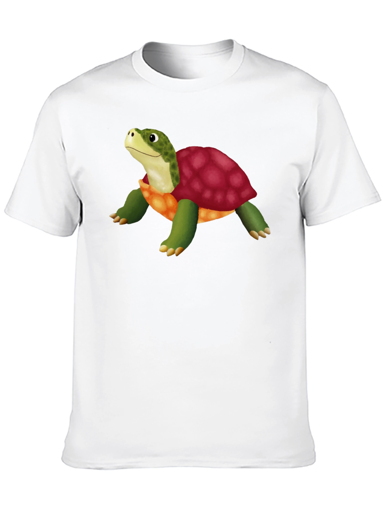 Cartoon Turtle Graphic T-Shirt - Stylish Black Tee