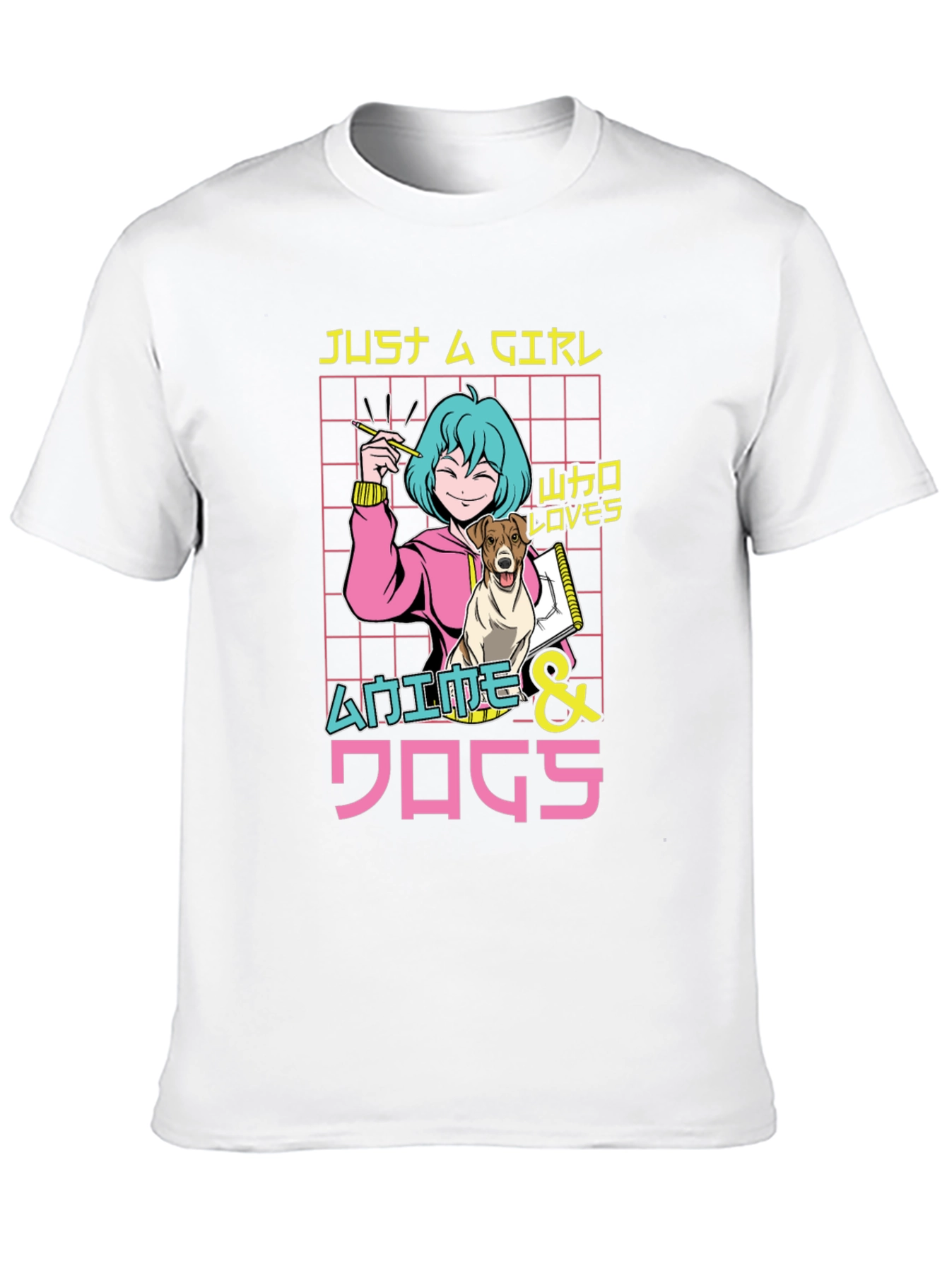 Anime & Dogs T-Shirt Just A Girl Who Loves