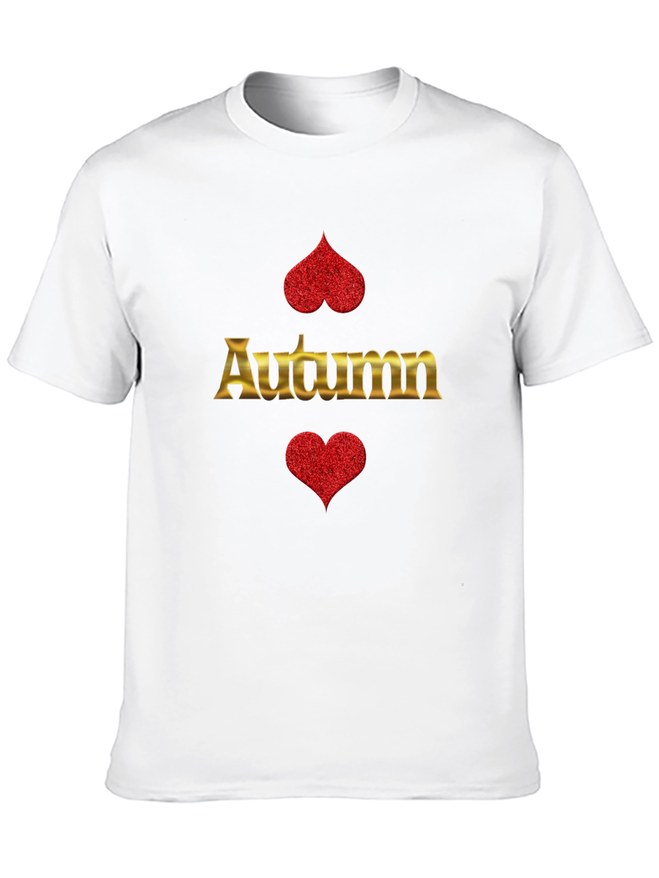 Autumn Heart Graphic Print T-Shirt