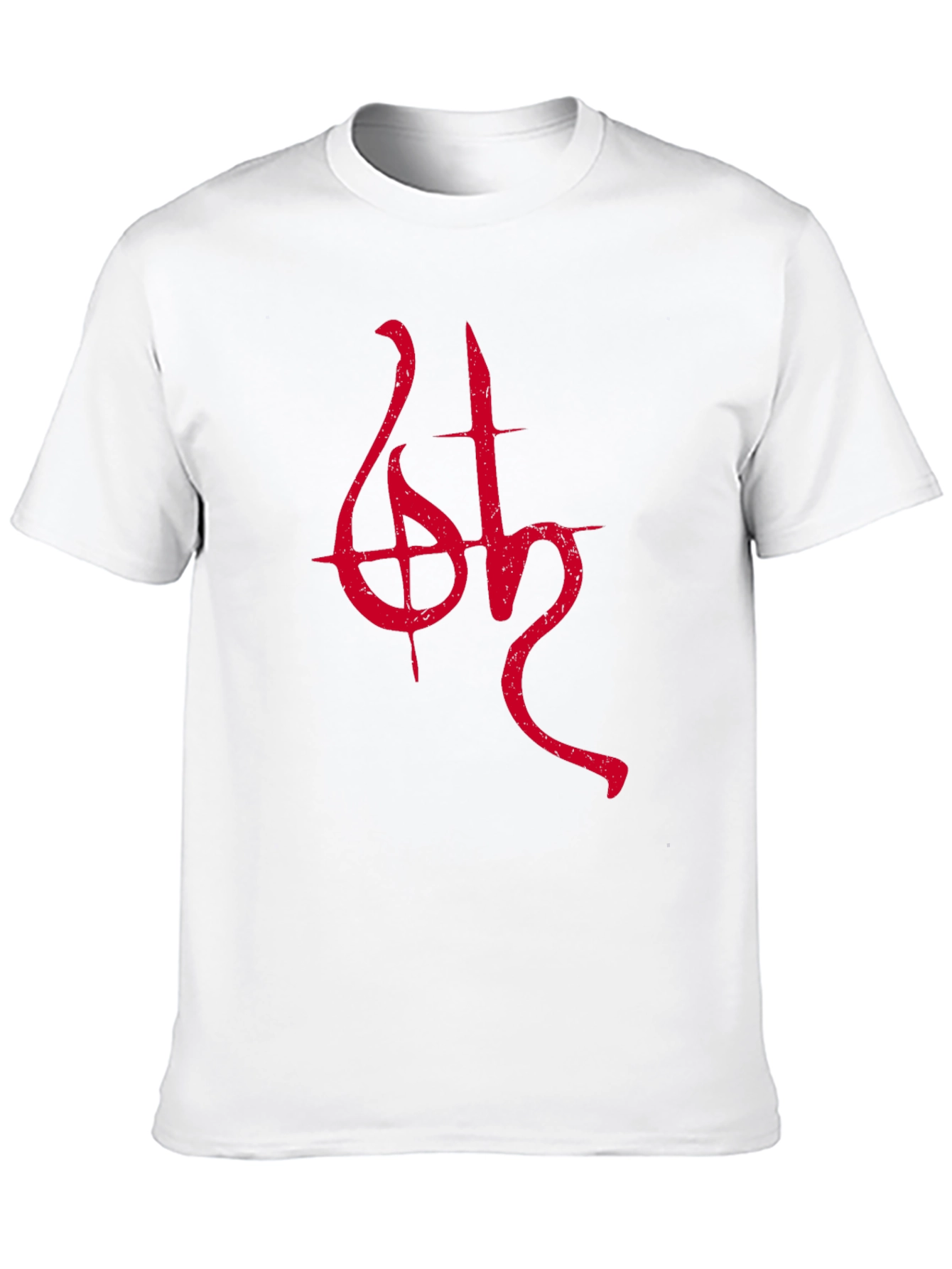 Black T-Shirt with Red Occult Symbol