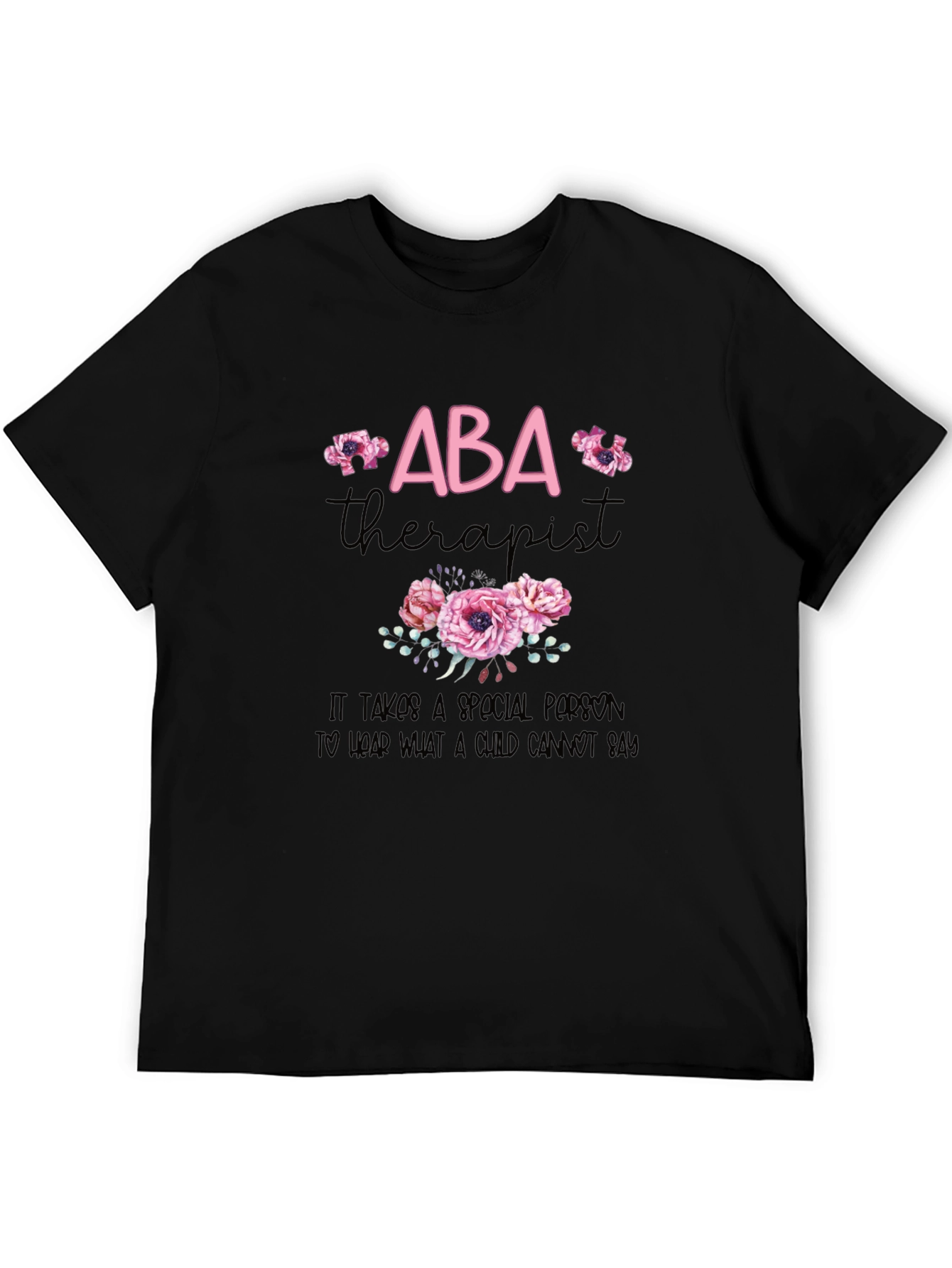 ABA Therapist Floral T-Shirt