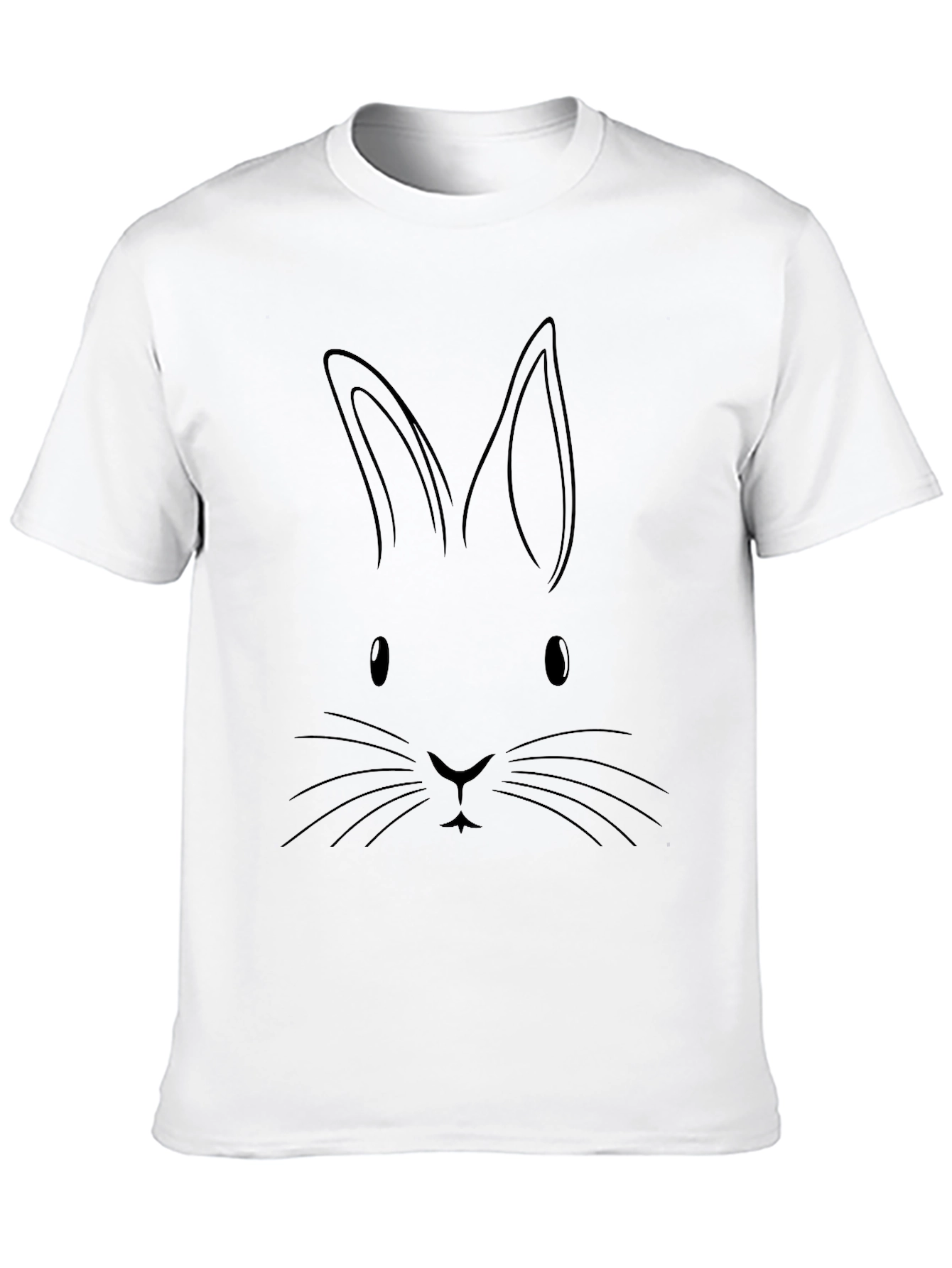 Bunny Face Graphic Tee - Easter Shirt