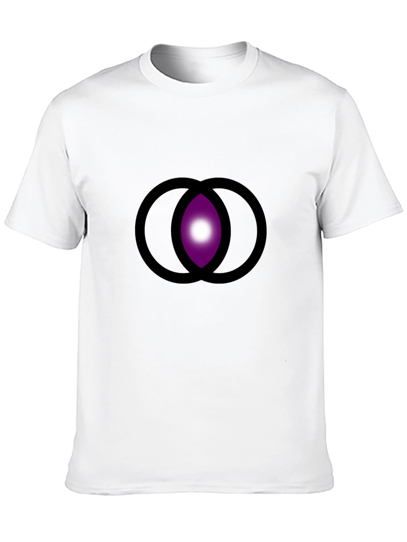 Abstract Eye Graphic Black T-Shirt