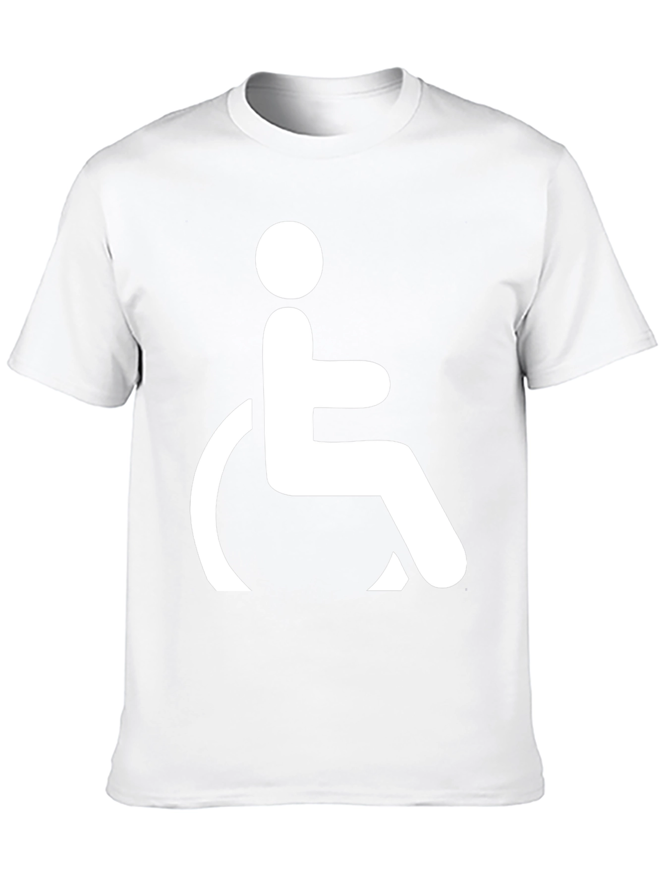 Black T-Shirt with Wheelchair Symbol