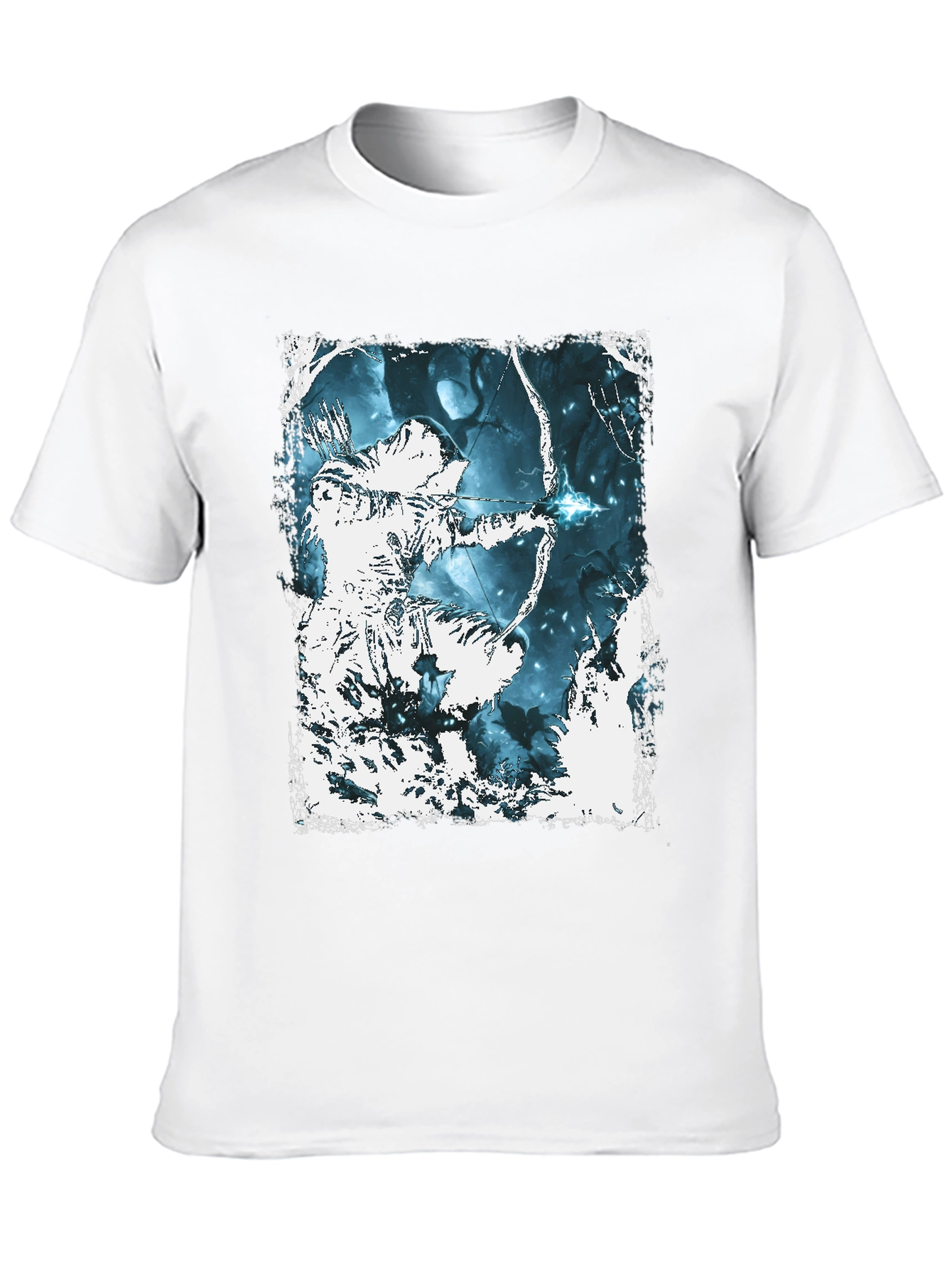 Archer Graphic Tee - Black Cotton T-Shirt