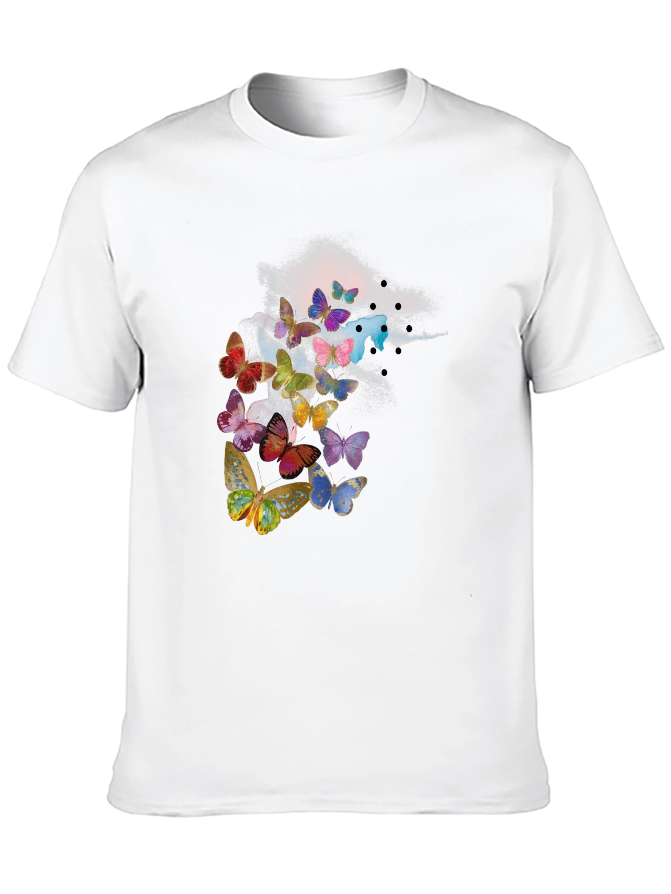 Butterfly Flight Black T-Shirt