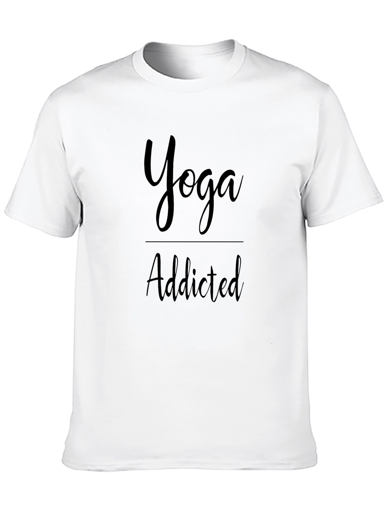 Yoga Addicted Black T-Shirt