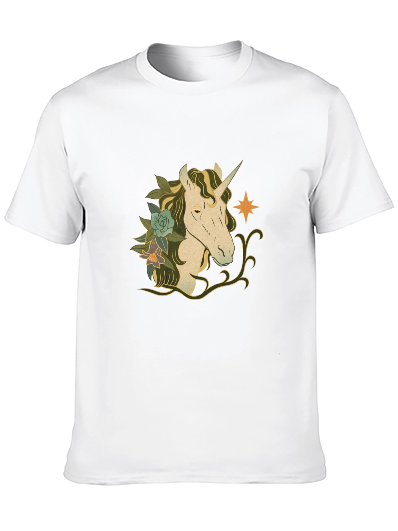 Unicorn Graphic Black T-Shirt