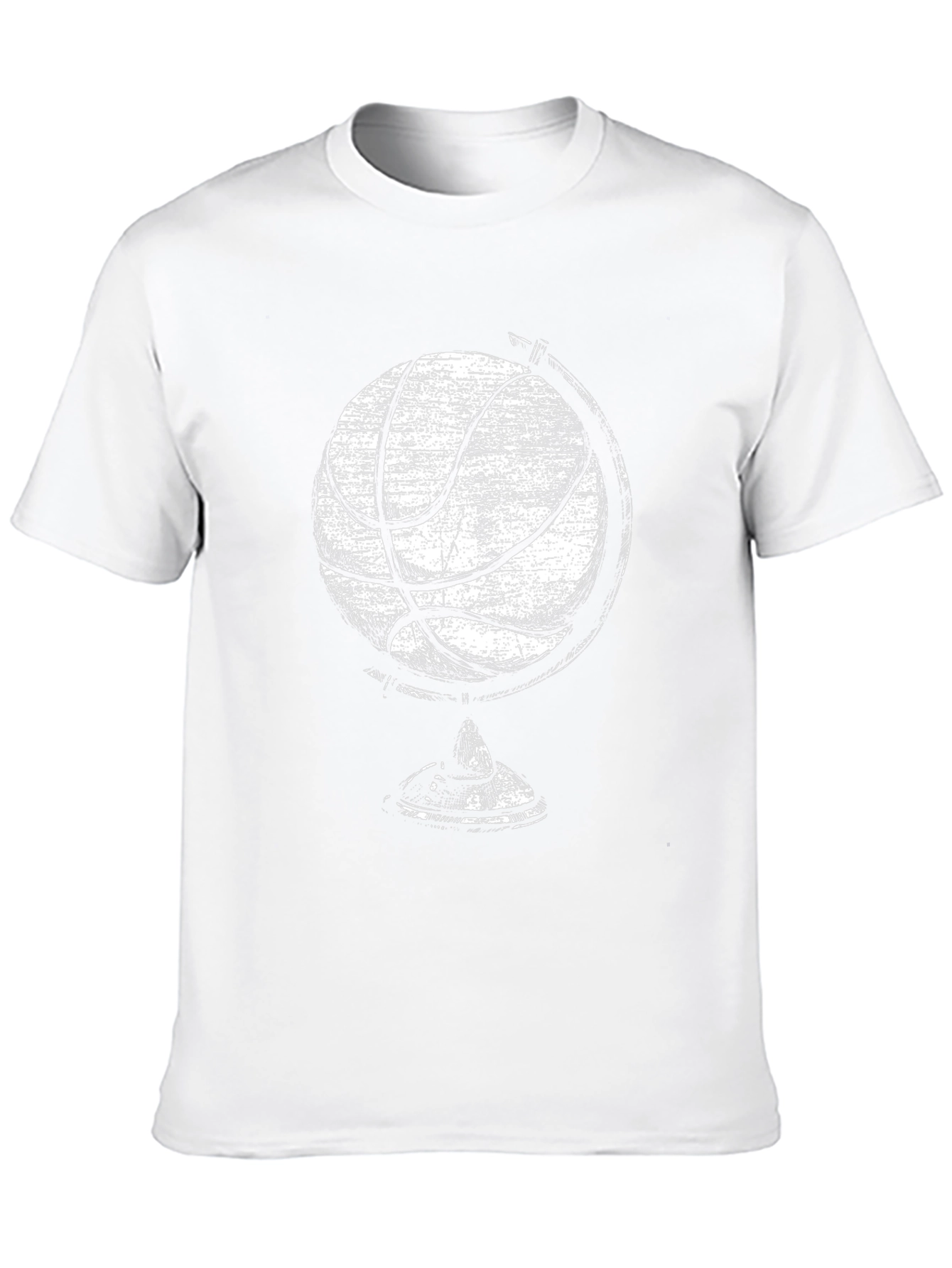 Basketball Globe Graphic Tee - Cool Design