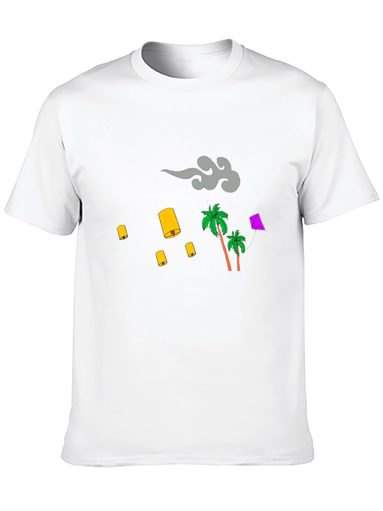 Tropical Lanterns Graphic T-Shirt