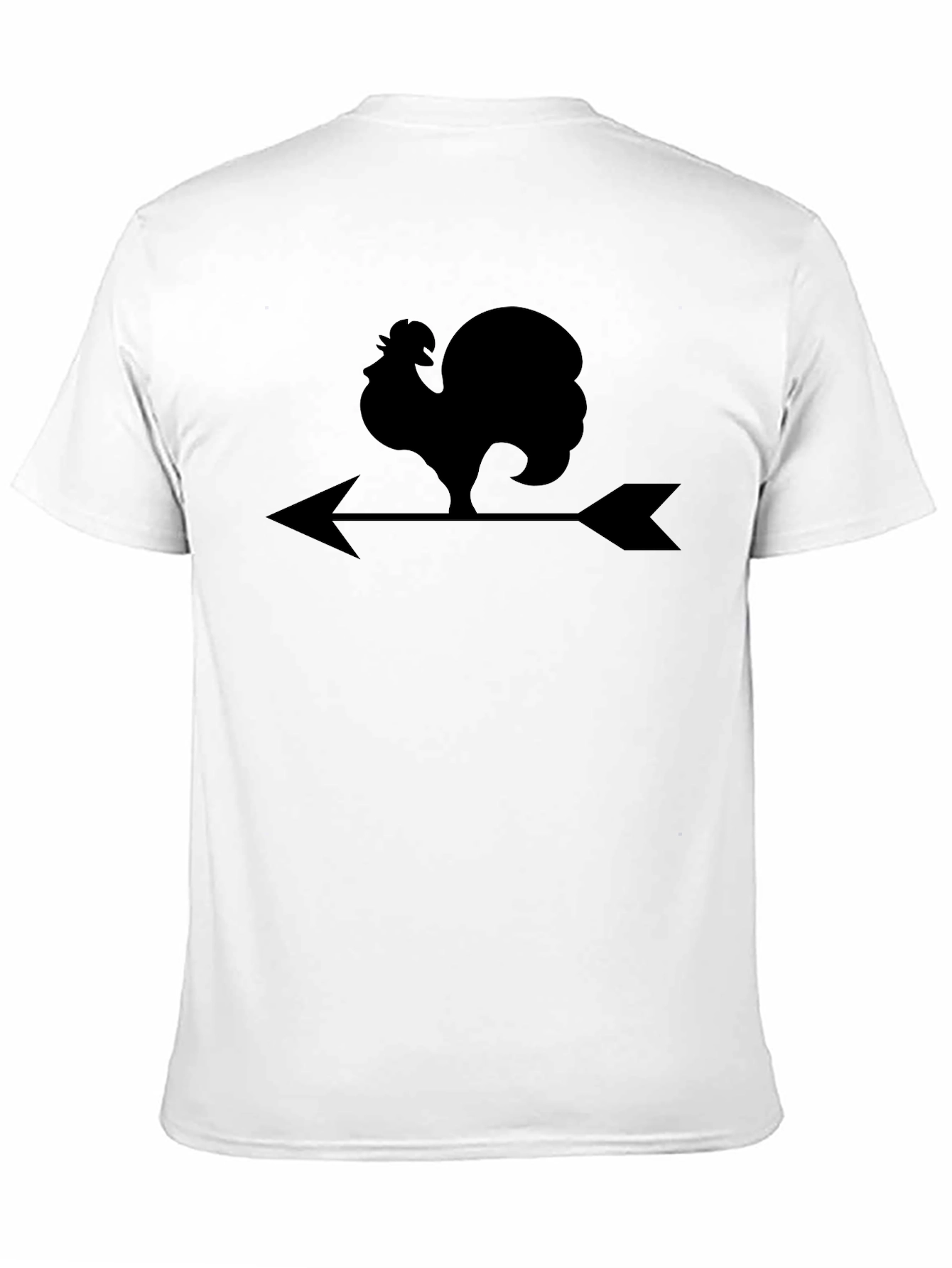 Rooster Weather Vane Graphic Tee - Black