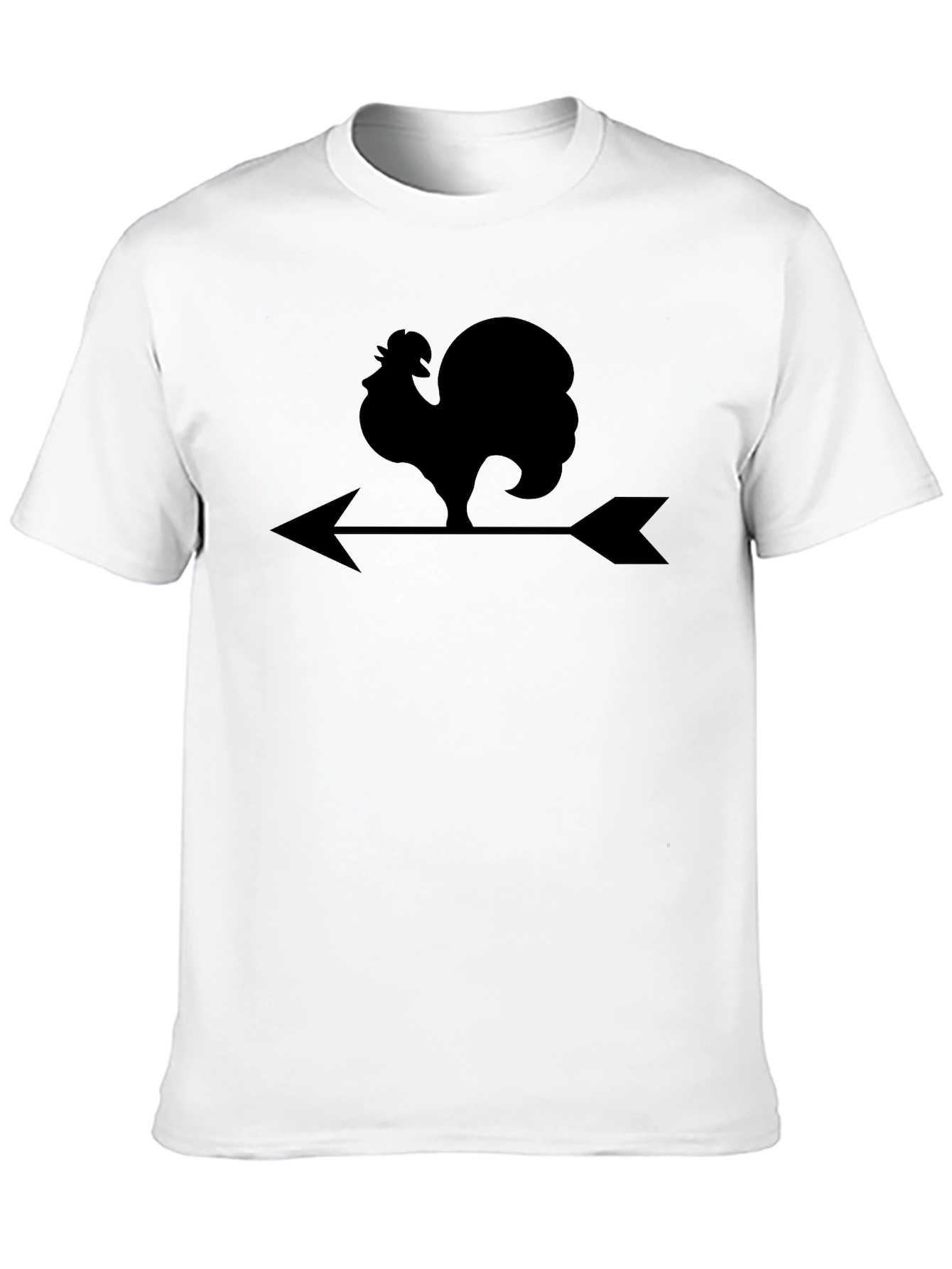 Rooster Weather Vane Graphic Tee - Black
