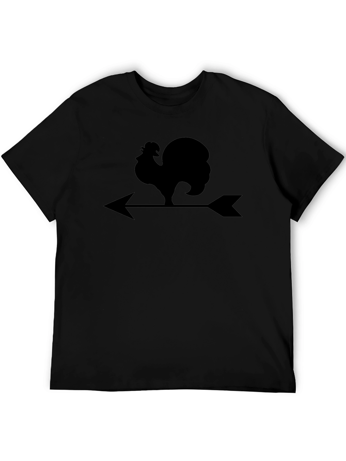Rooster Weather Vane Graphic Tee - Black