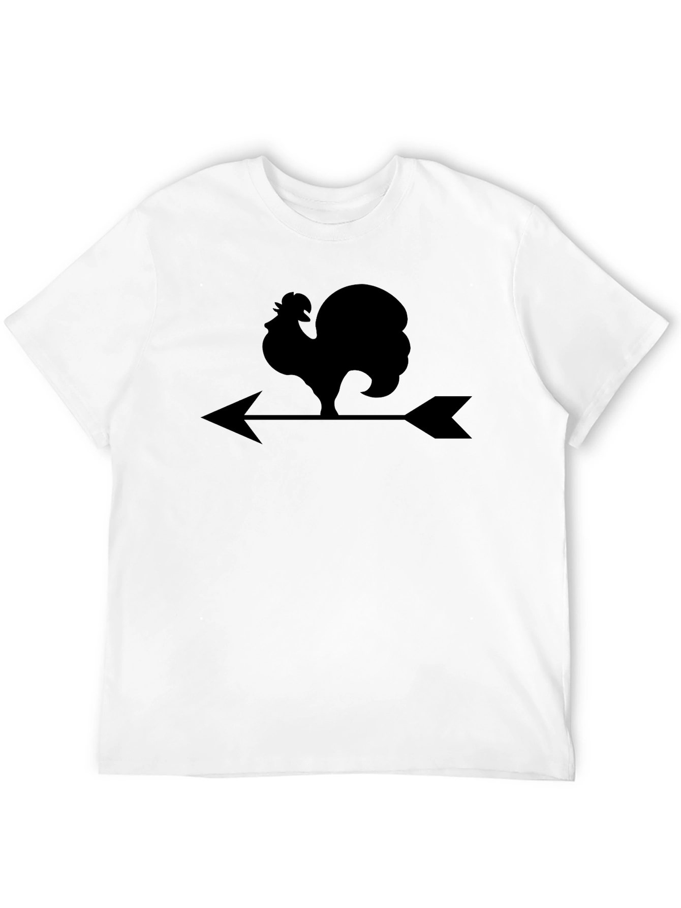 Rooster Weather Vane Graphic Tee - Black
