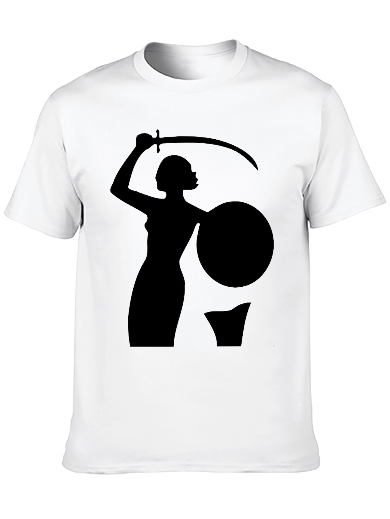 Warrior Woman Graphic Black T-Shirt