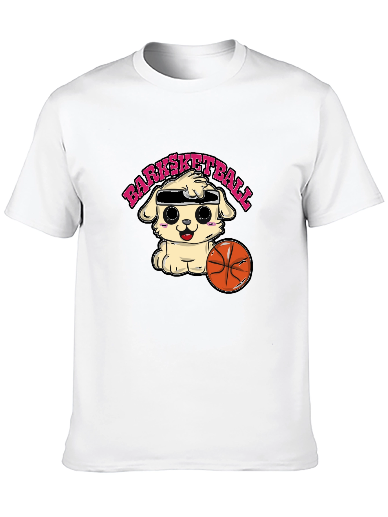 Barksketball T-Shirt - Cute Dog Basketball Tee