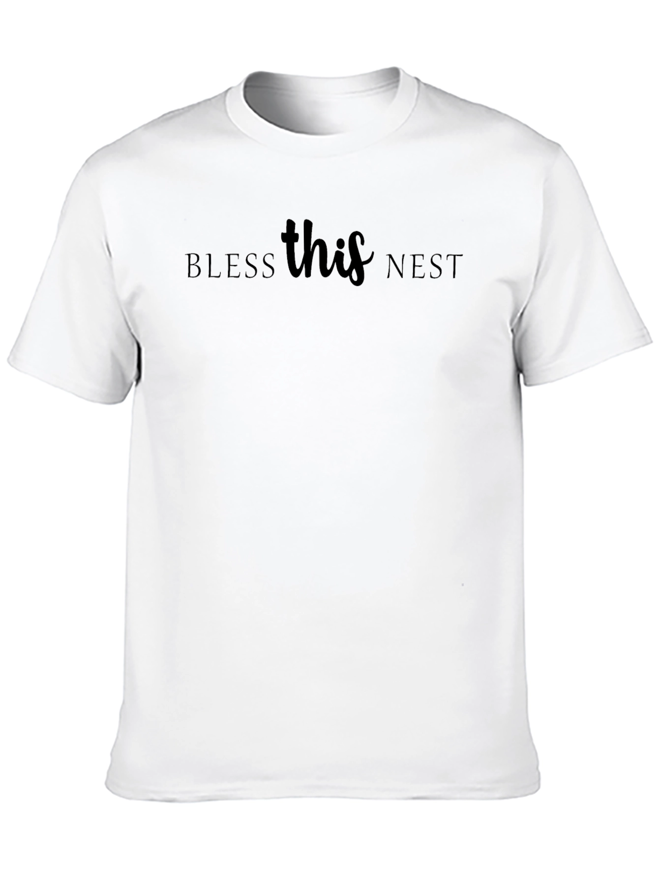 Bless This Nest Graphic Tee - Soft Comfort