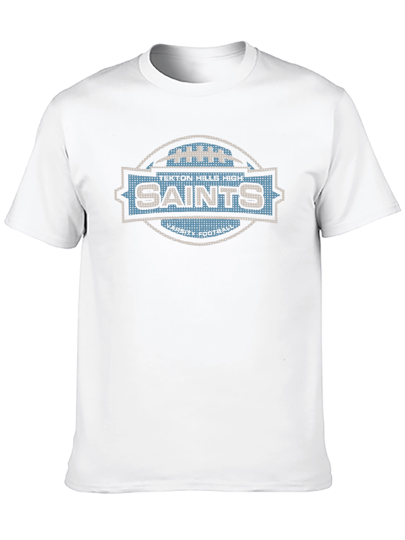 Tekton Hills Saints Varsity Football Black T-Shirt