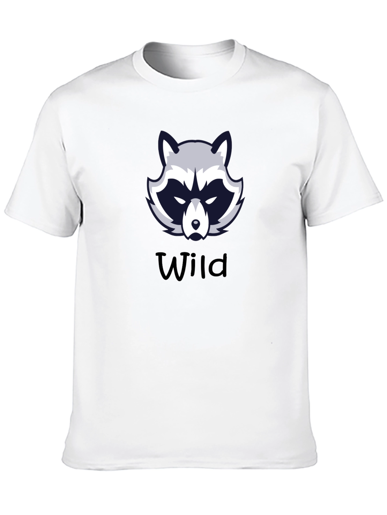 Wild Raccoon Graphic Tee - Black