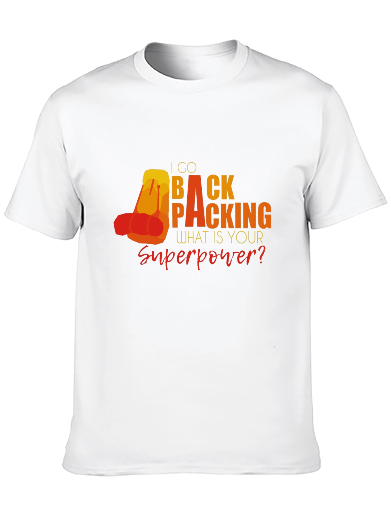 Backpacking Superpower Graphic T-Shirt