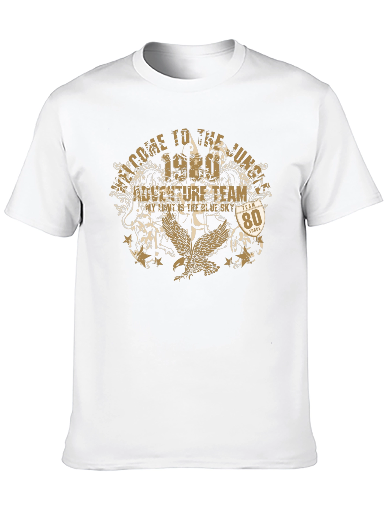 Welcome to the Jungle Graphic Print Black Tee