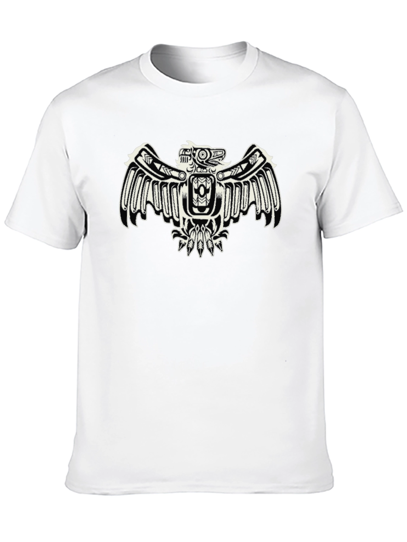 Black T-Shirt with Eagle Design