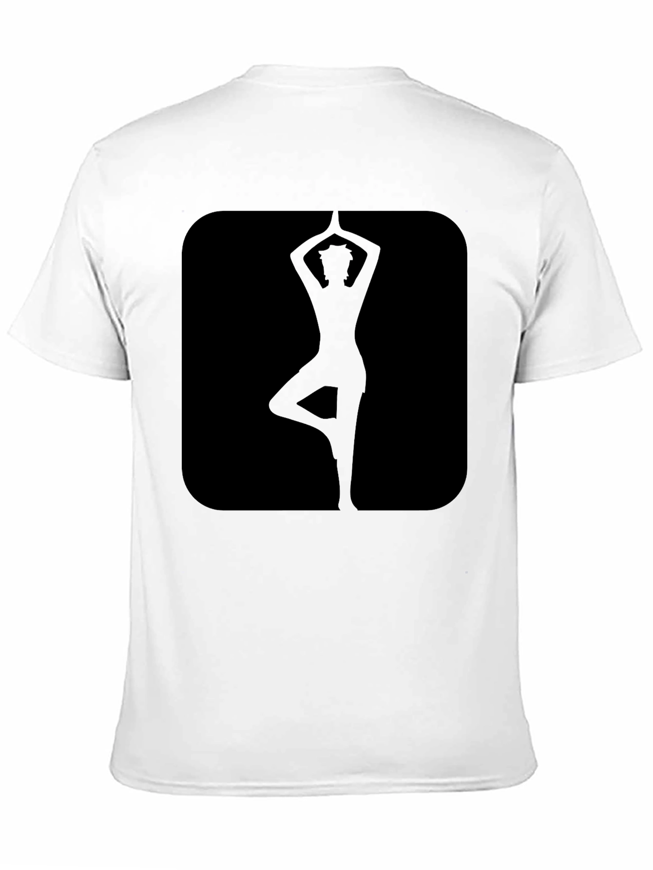 Yoga Silhouette Graphic Black T-Shirt