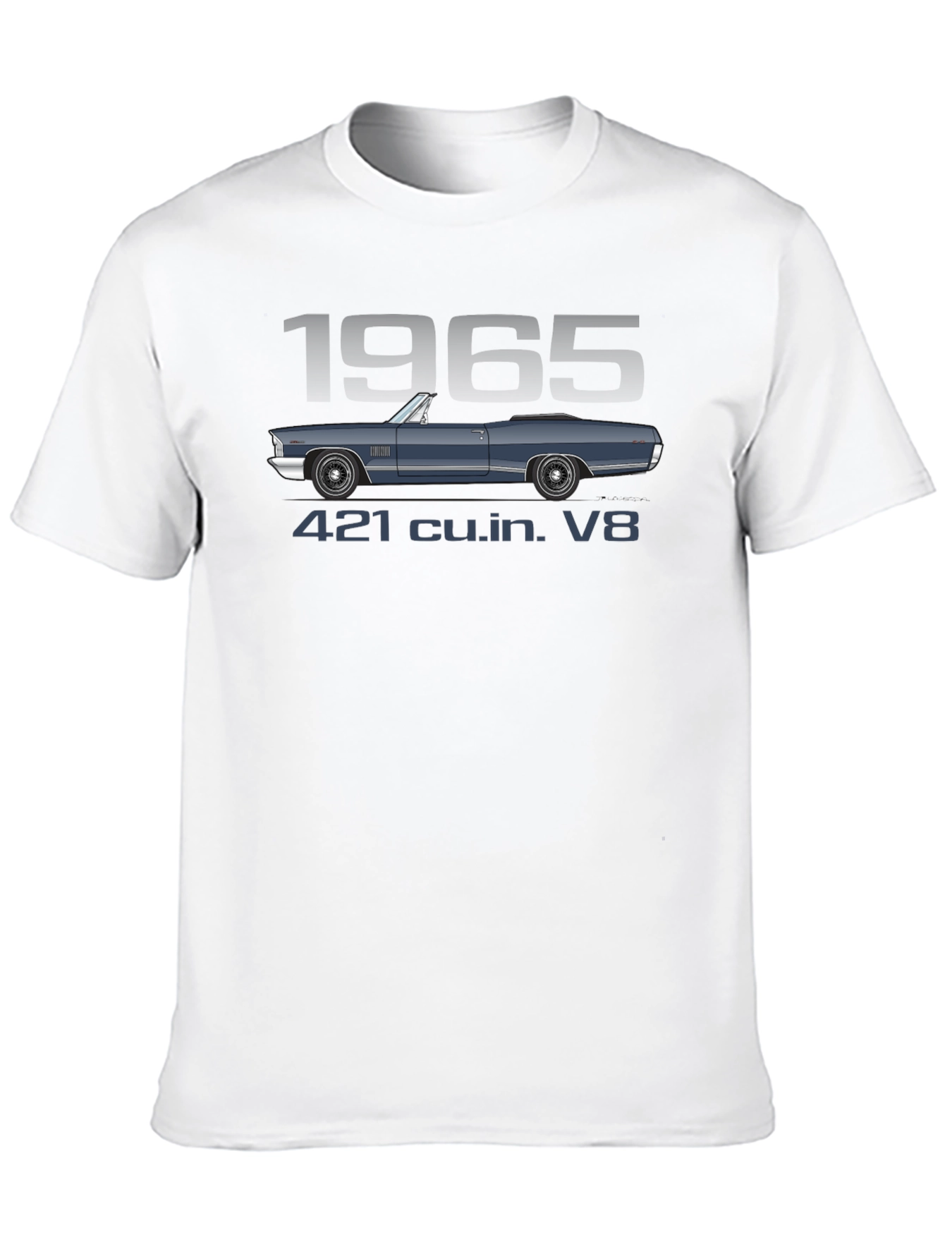1965 Car T-Shirt - 421 cu.in. V8 Engine