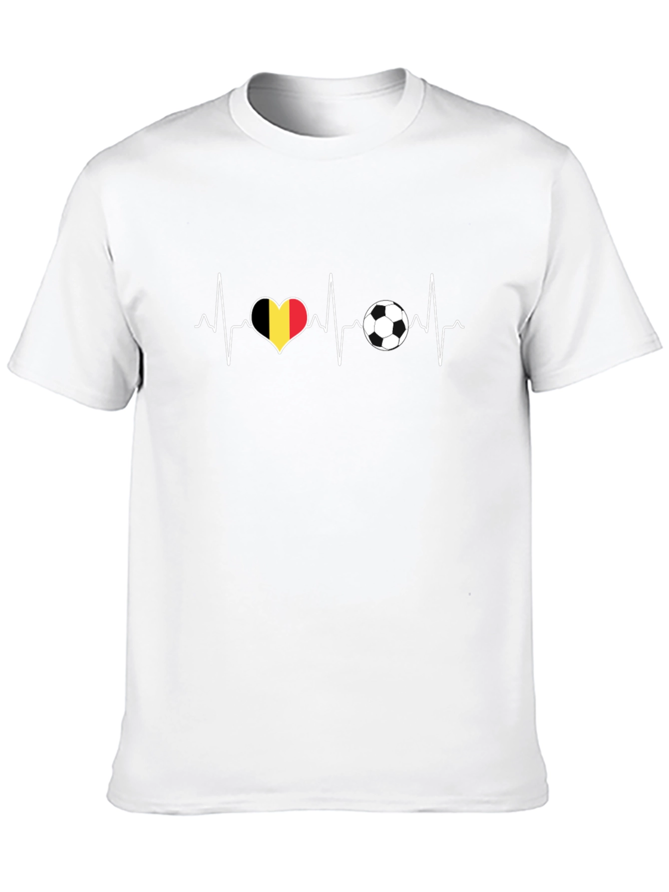 Belgium Soccer Heartbeat T-Shirt