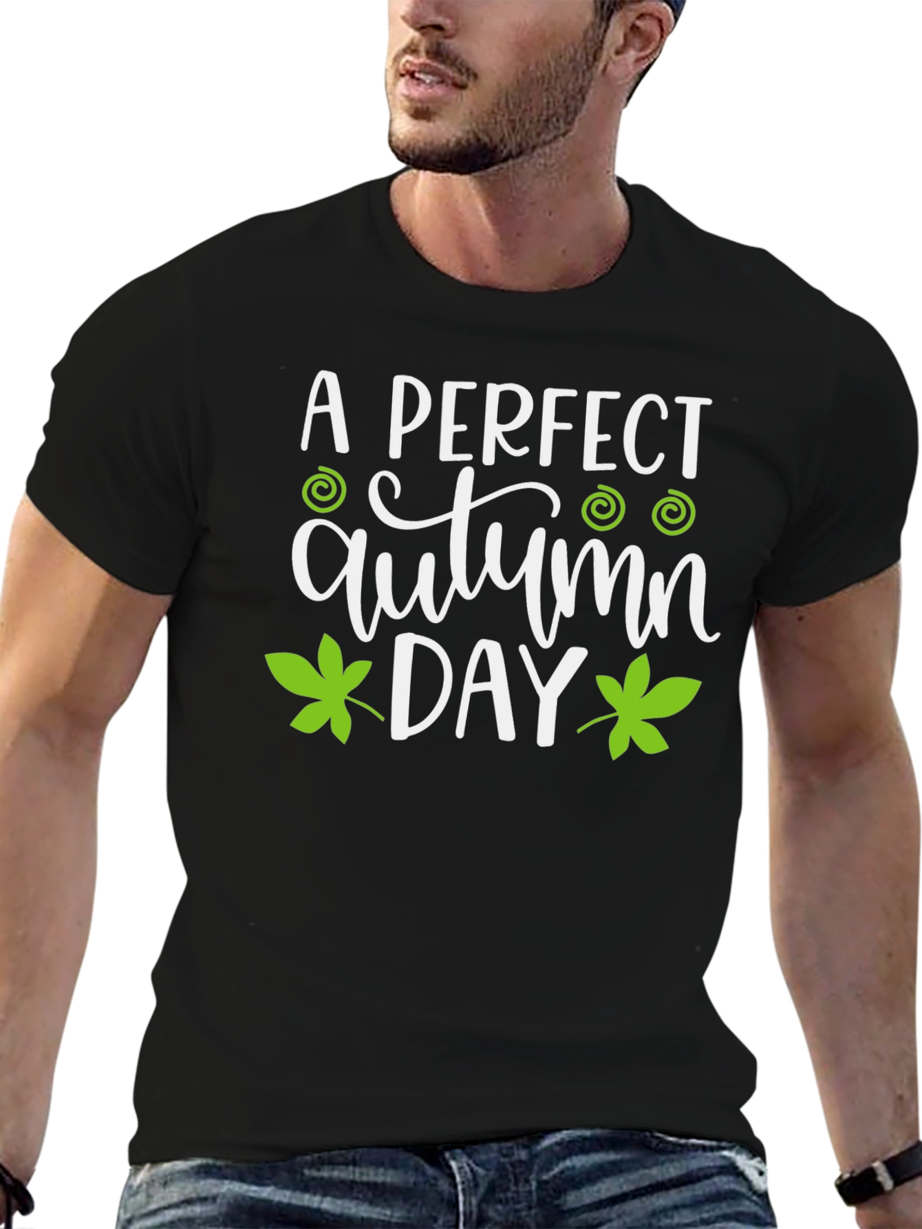 A Perfect Autumn Day Black T-Shirt