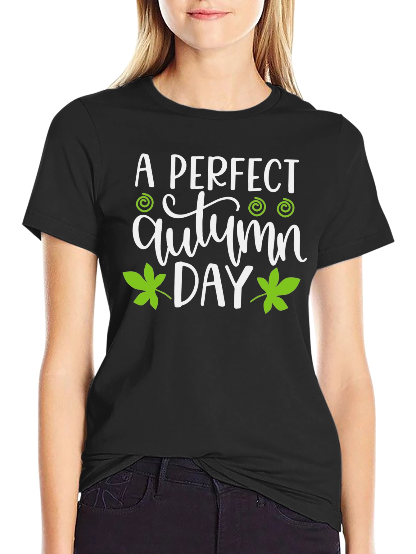 A Perfect Autumn Day Black T-Shirt