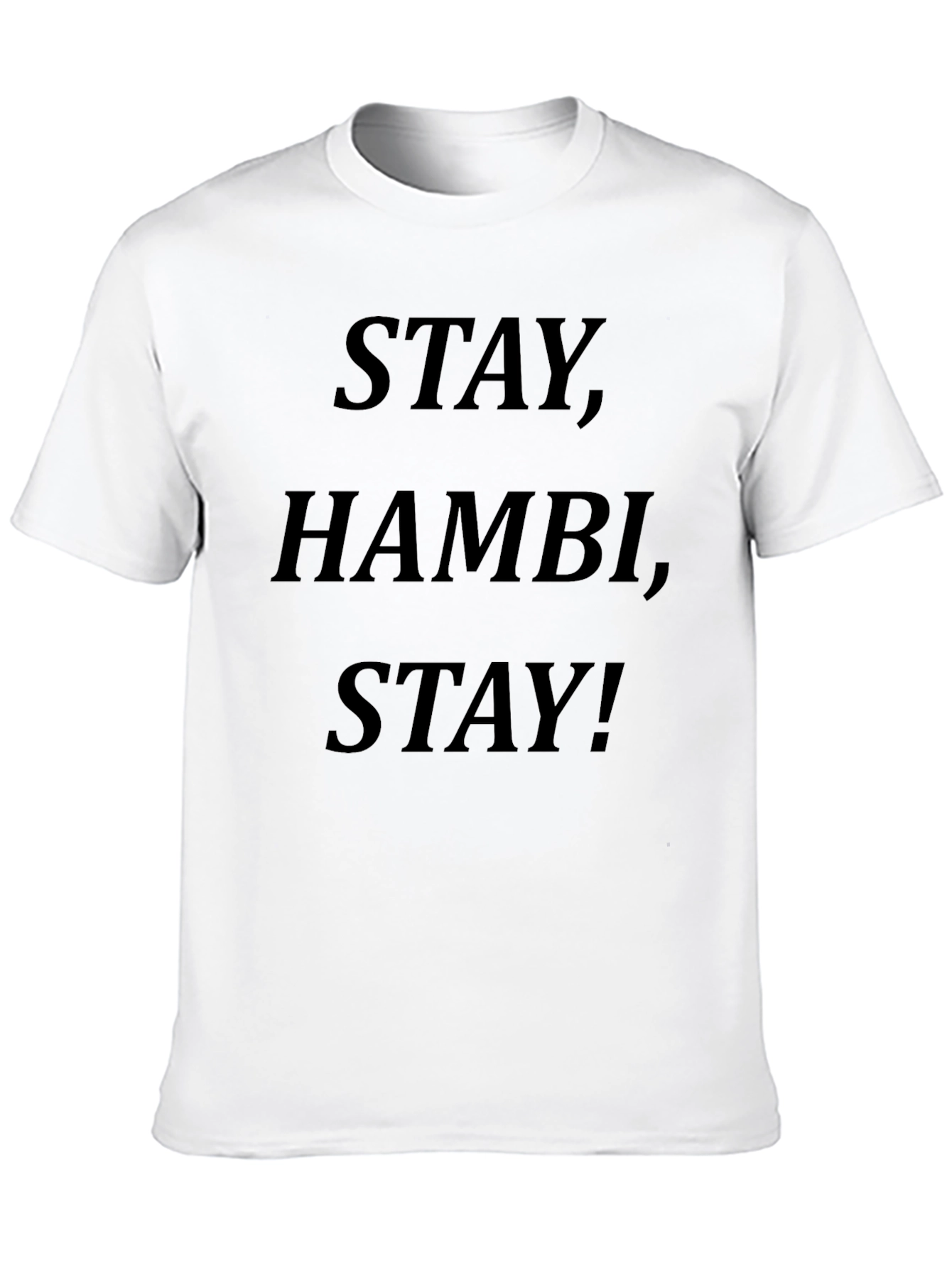 Stay Hambi Stay! Graphic Tee - Black