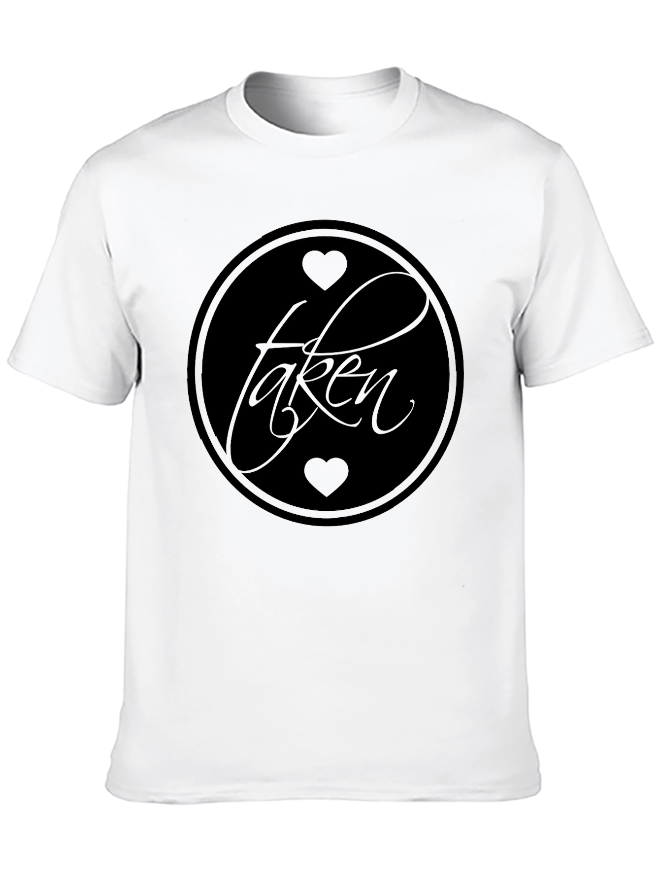 Taken Heart Graphic Print Black T-Shirt
