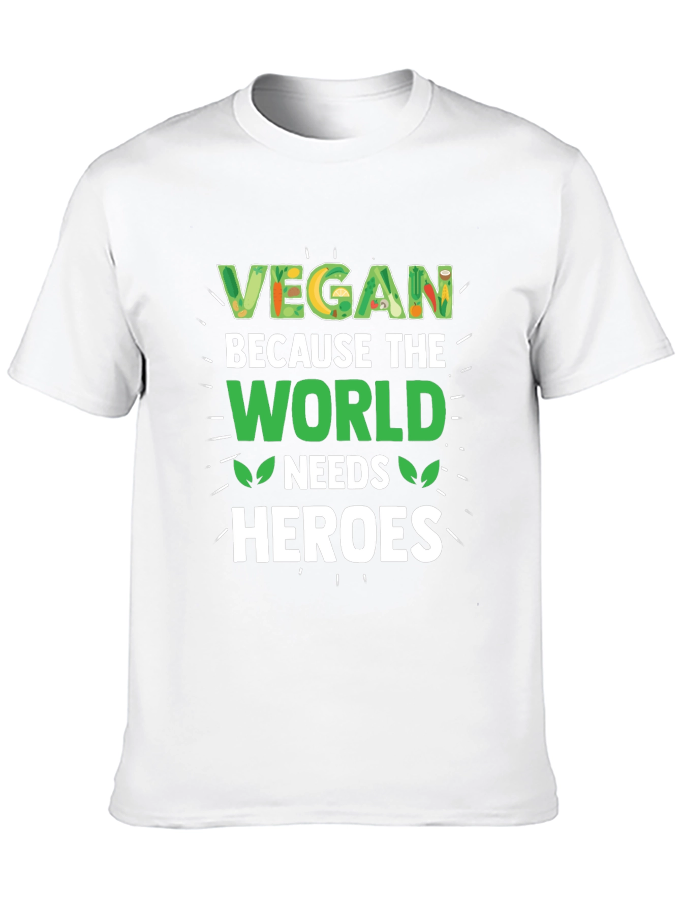 Vegan Heroes Graphic T-Shirt - Black